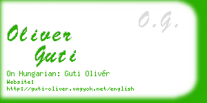 oliver guti business card